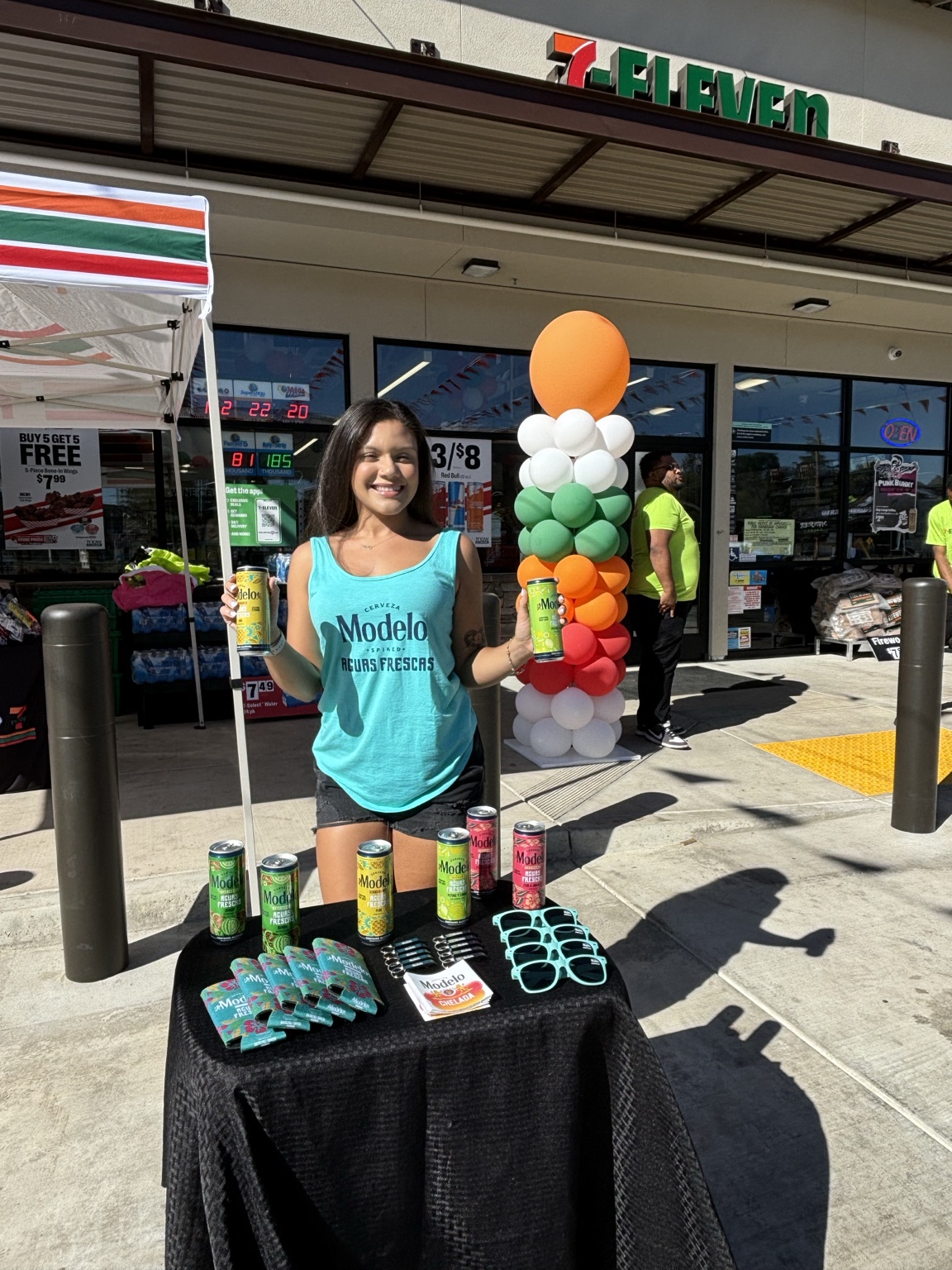 Modelo event outside 7-Eleven